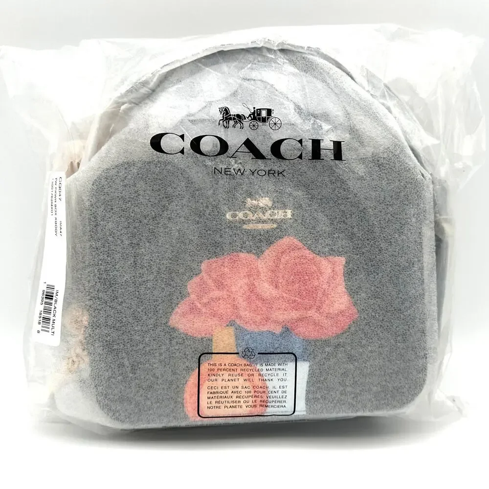 Coach X Tom Wesselmann Box Crossbody Black Leather CQ047 - Picture 8 of 8